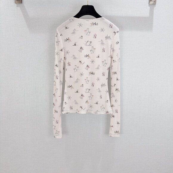 Fun Ski Pattern Knit Long-Sleeve Top - Picture 3 of 9